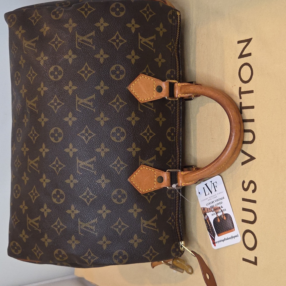 Louis Vuitton 1992 Ultra Rare Vintage Speedy35 Excellent condition lock/key #308 - Picture 14 of 17